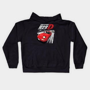 Takumi Fujiwara 86 vs Toru Suetsugu mx-5 Drift Car Battle Kids Hoodie